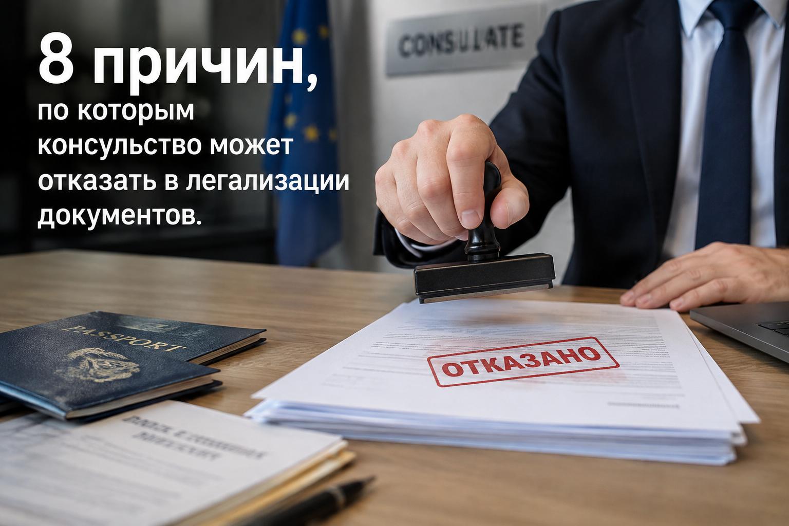 Документы вернули из консульства: 8 причин, по которым легализацию могут не принять
